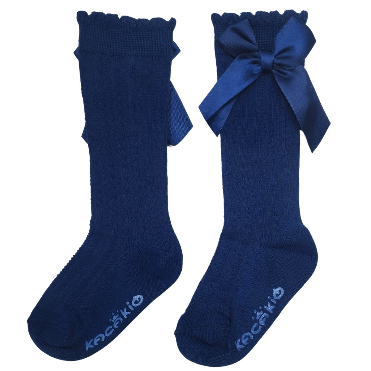 Medias largas - Lazo - Azul oscuro