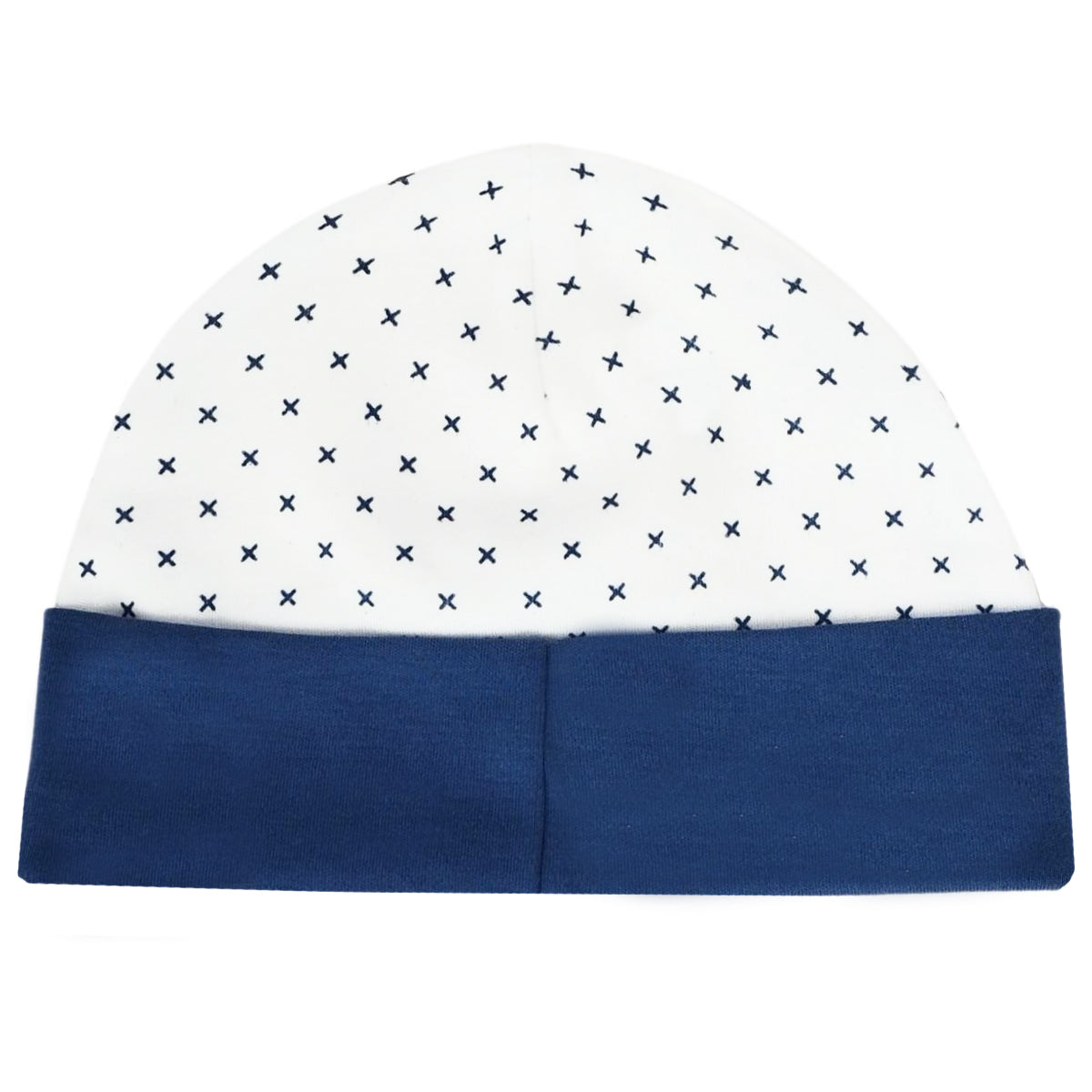 Ajuar Bebe 3 piezas Algodon - Conejos - Blanco / Marino