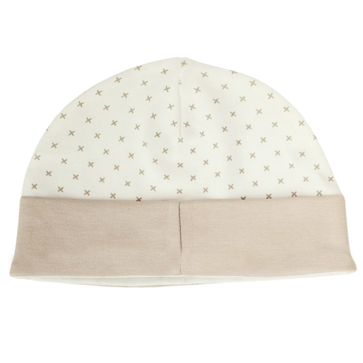 Ajuar Bebe 3 piezas Algodon - Conejos - Crema / Marron