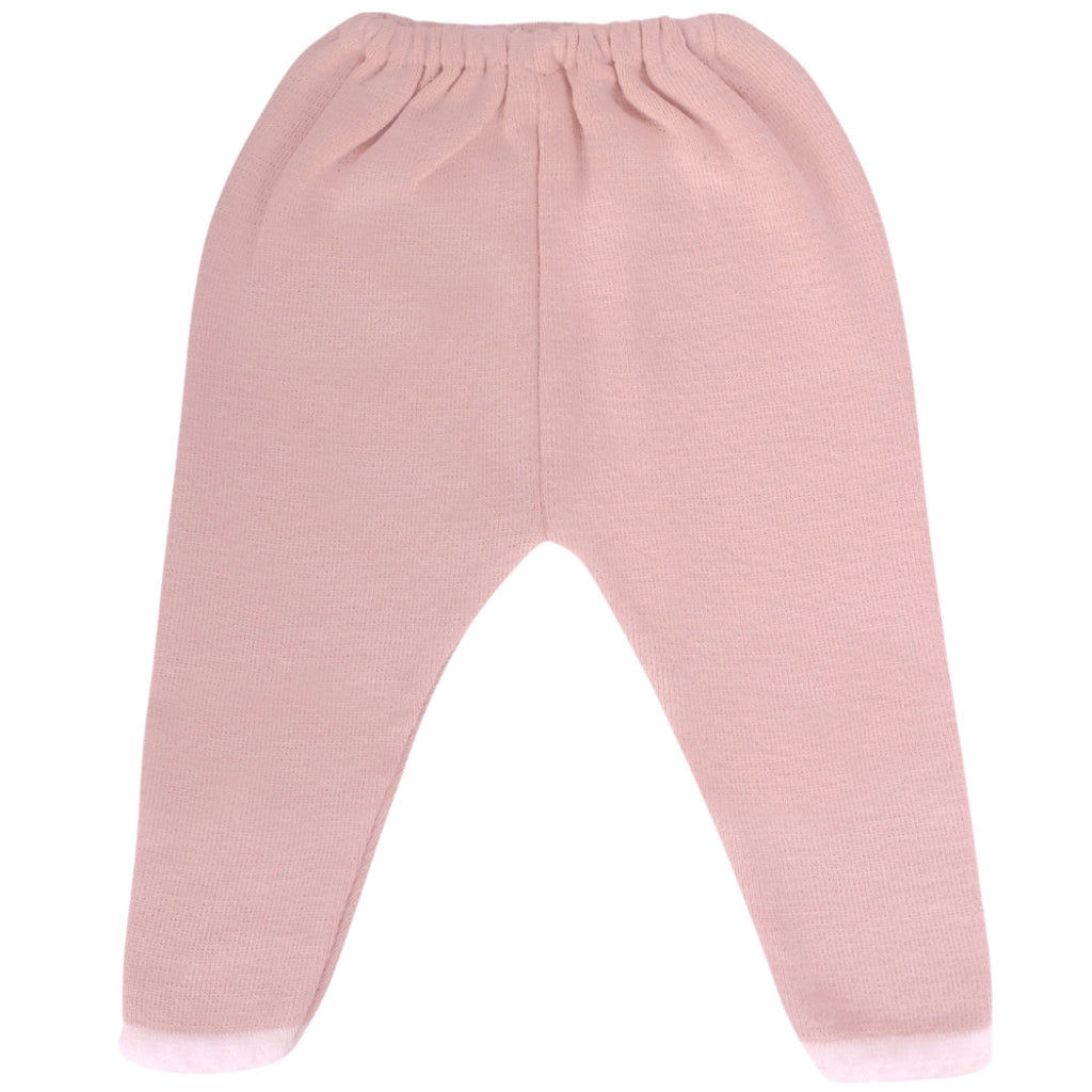 Conjunto Vestido bebé Niña - 3 piezas - Nudos - Palo Rosa