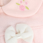 Conjunto Vestido bebé Niña - 3 piezas - Nudos - Rosado