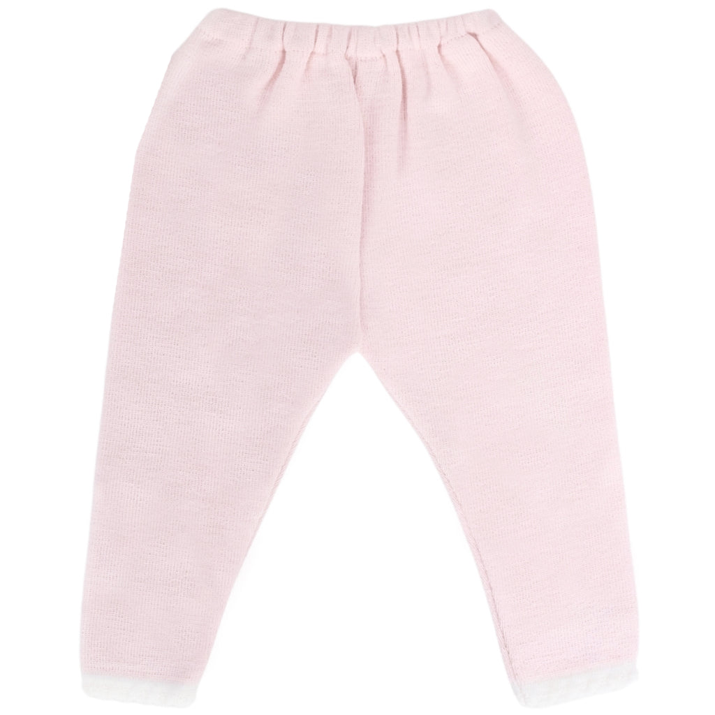 Conjunto Vestido bebé Niña - 3 piezas - Nudos - Rosado