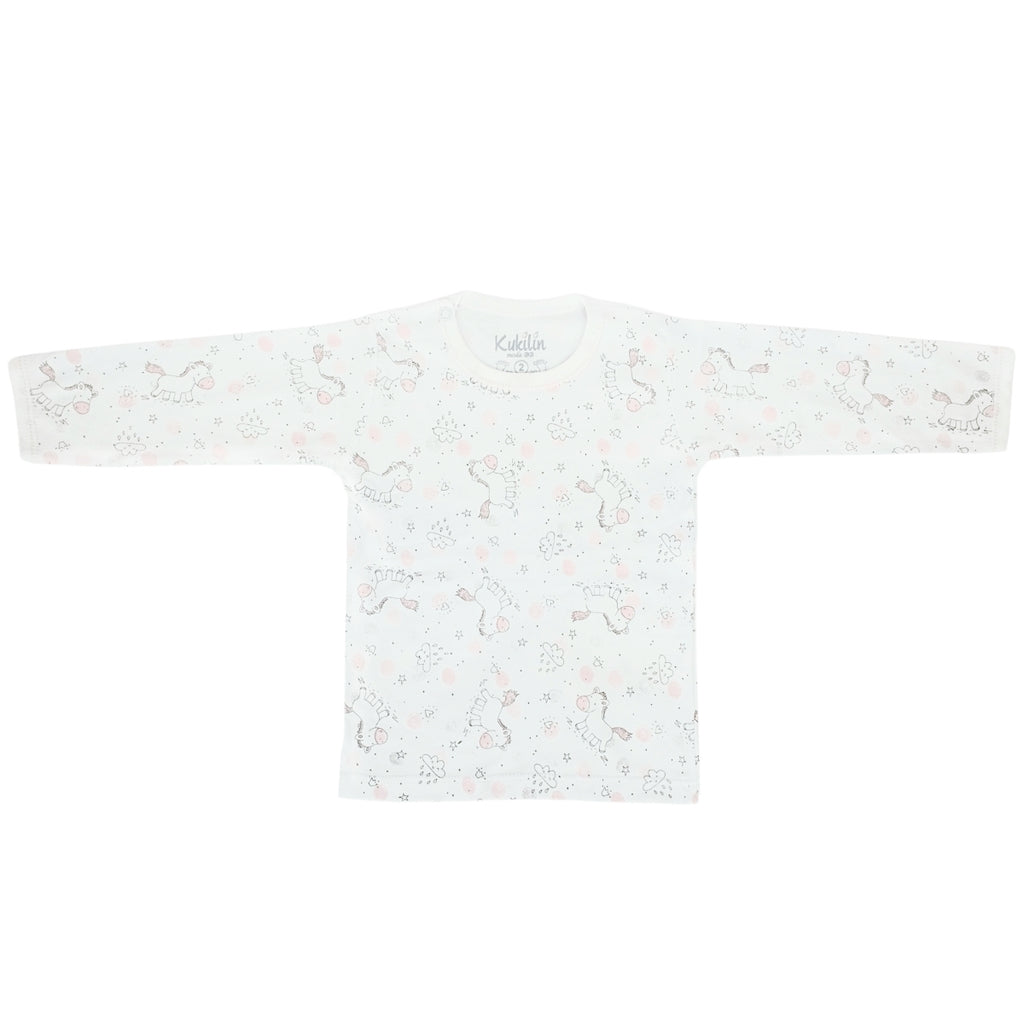 Pijama Bebe Niña - Algodon - Cielo con Caballo