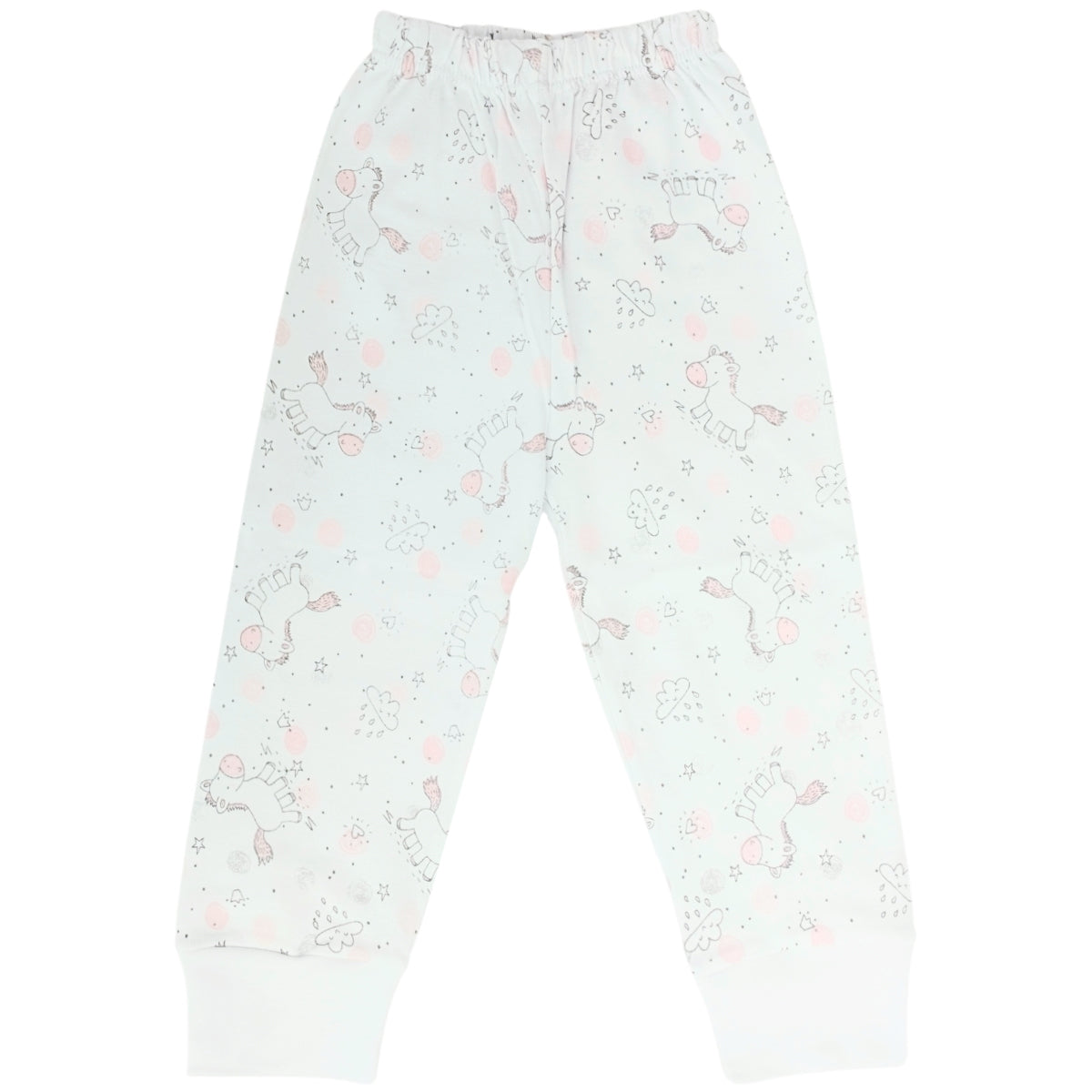 Pijama Bebe Niña - Algodon - Cielo con Caballo