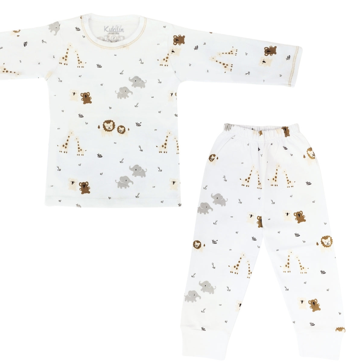 Pijama Bebe Niño - Algodon - Animales duo