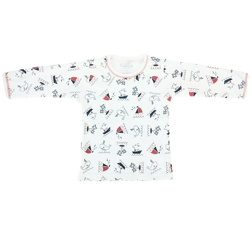 Pijama Bebe Niño - Algodon - Ballena y la Isla