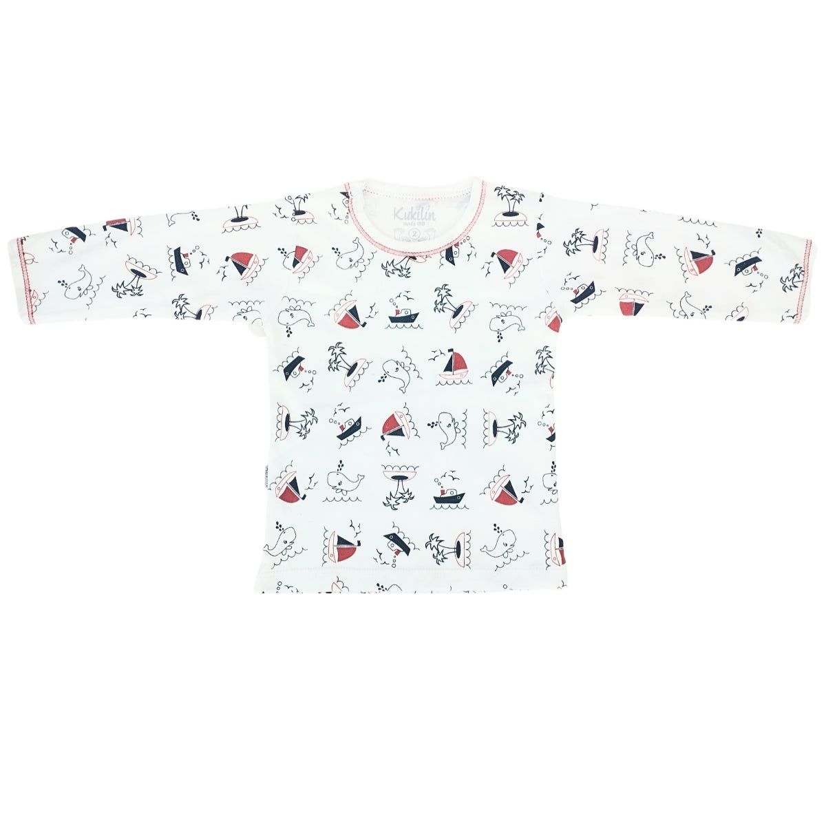 Pijama Bebe Niño - Algodon - Ballena y la Isla