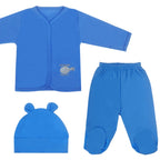 Ajuar - Set de 3 piezas Algodon - Helicóptero - Azulino