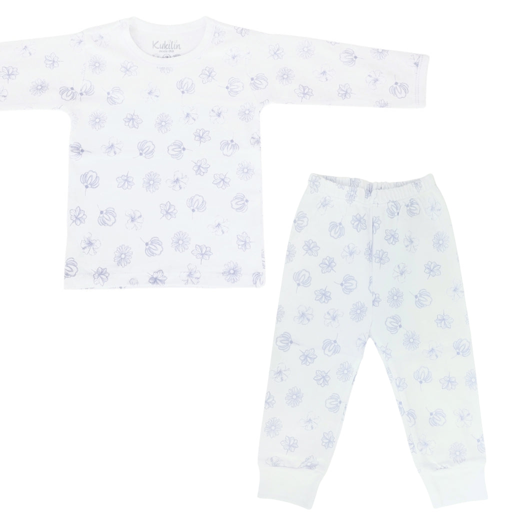 Pijama Bebe Niña - Algodon - Flores V