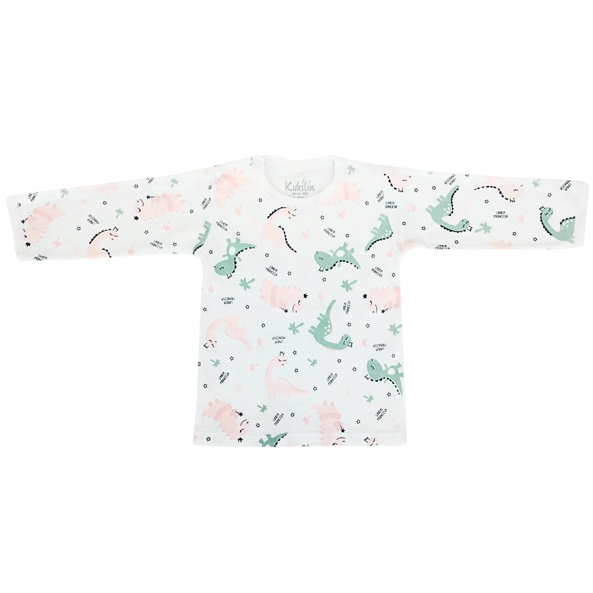 Pijama Bebe Niña - Algodon - Dino Reina