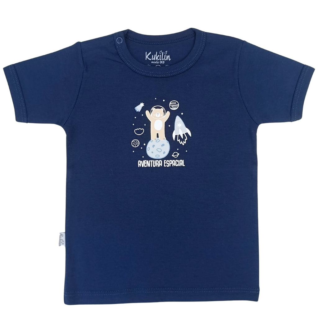 Polo de Bebé Manga Corta en Algodón - N41
