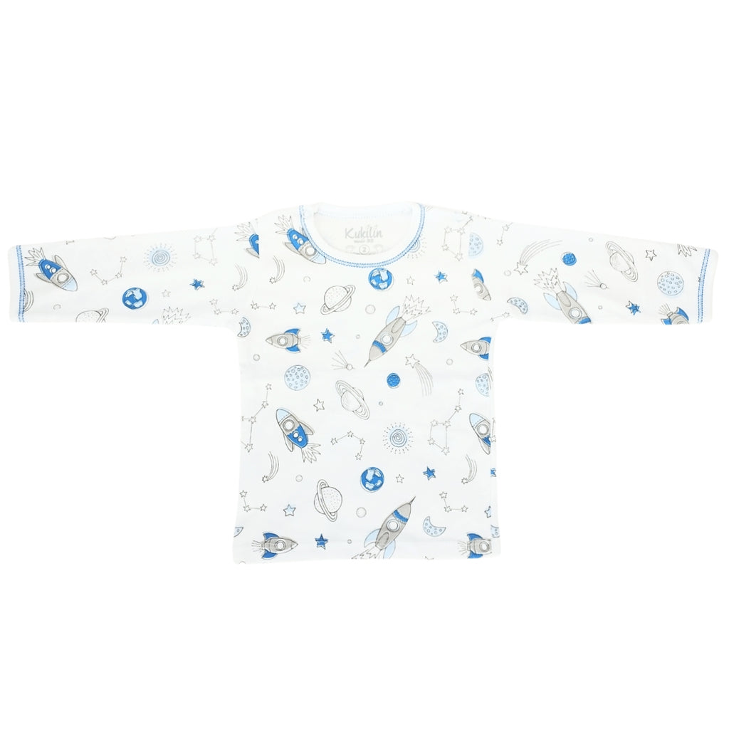 Pijama Bebe Niño - Algodon - Espacio