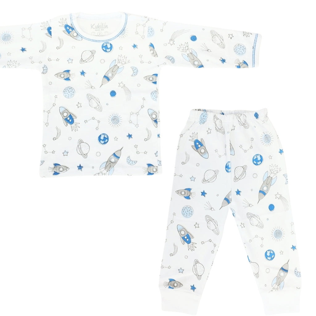 Pijama Bebe Niño - Algodon - Espacio