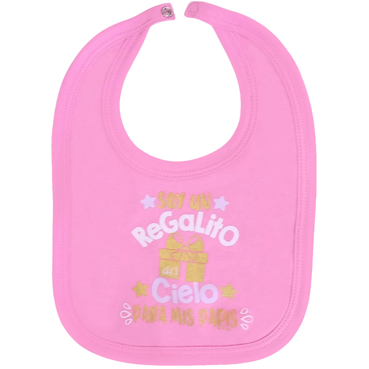 Babero en algodón Con Broche - KM101