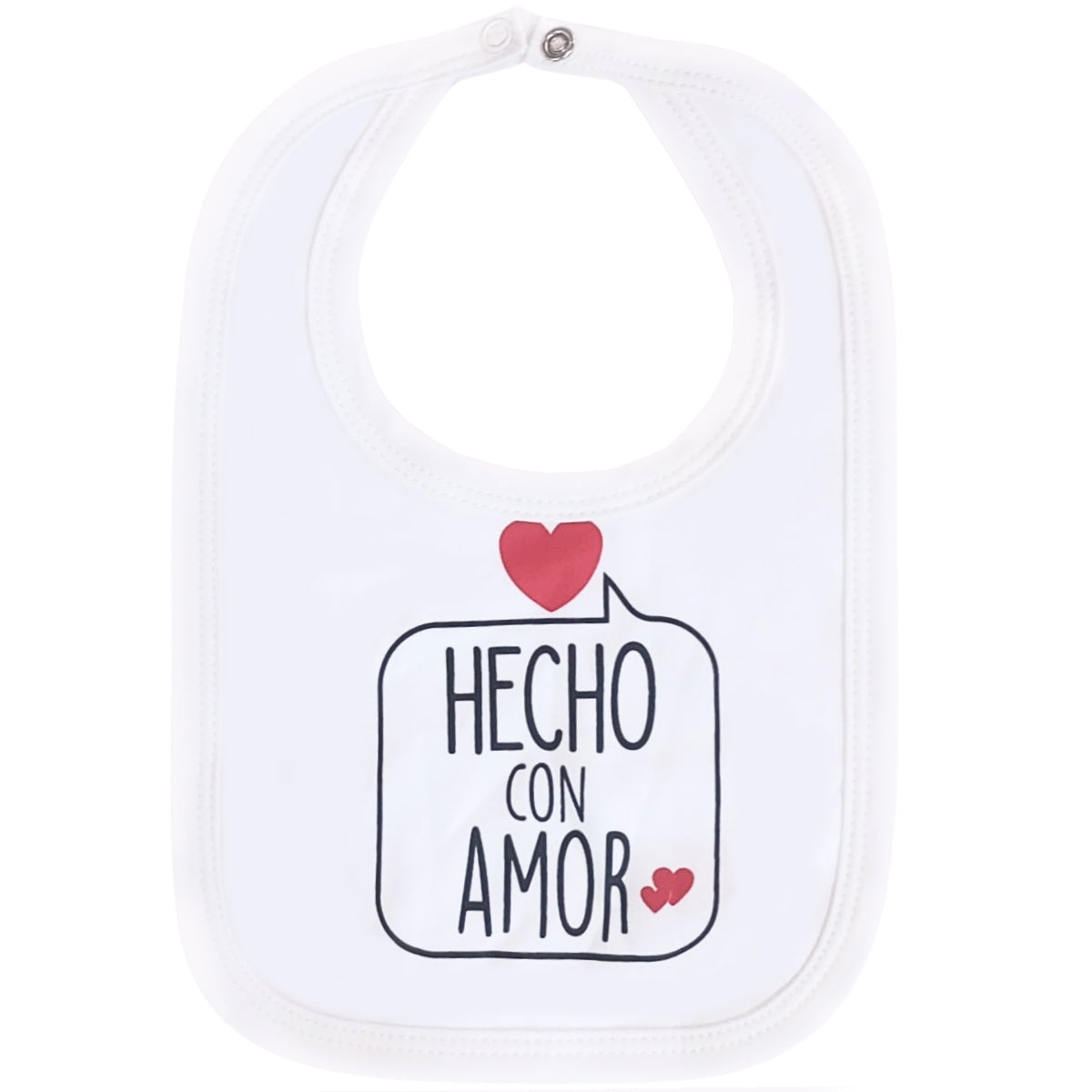 Babero en algodón Con Broche - KUN101