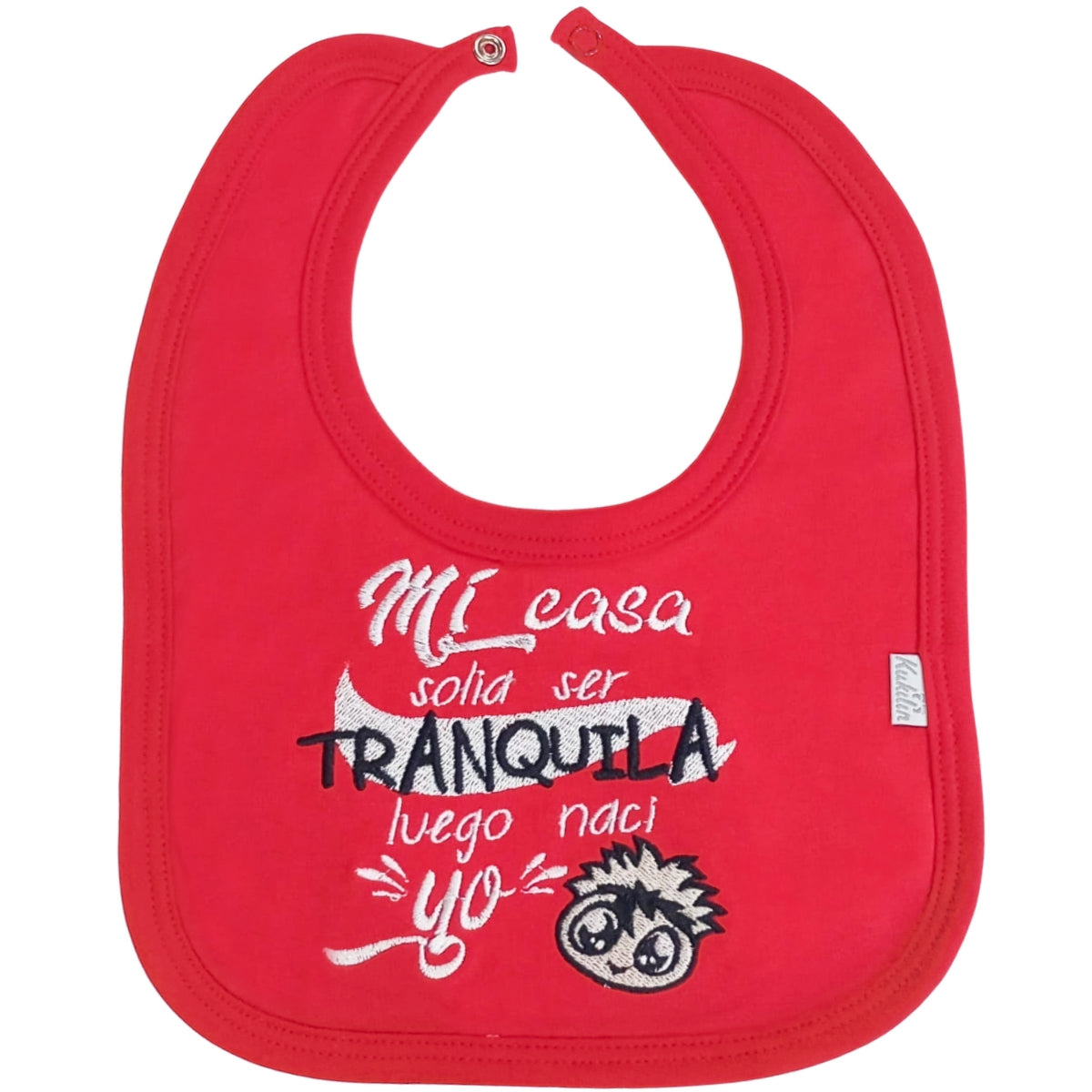 Babero en algodón Con Broche - KUN103