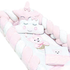 Set de Cuna y protector trenza - Prestige - Osita con Vestido