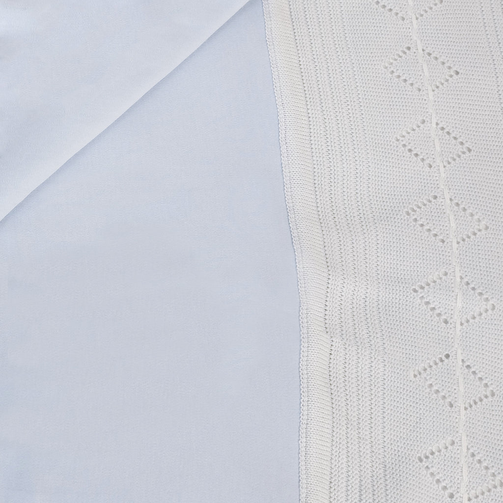 Colcha bebé Hilo Tacto con algodon - Celeste