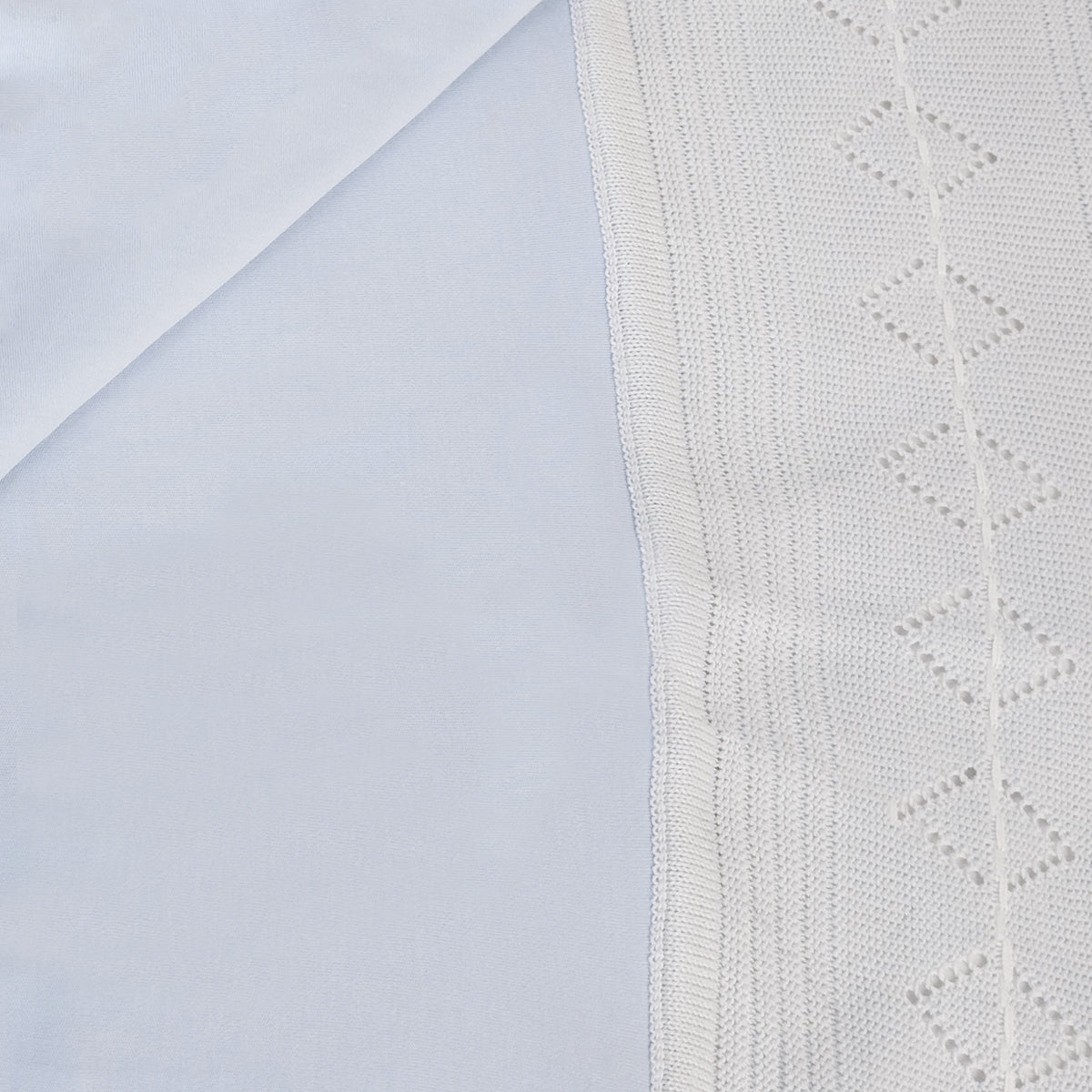 Colcha bebé Hilo Tacto con algodon - Celeste