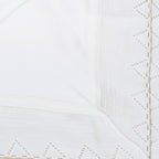 Colcha bebé Hilo Tacto con algodon - Blanco Dorado