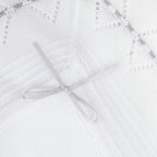 Colcha bebé Hilo Tacto con algodon - Blanco Plomo