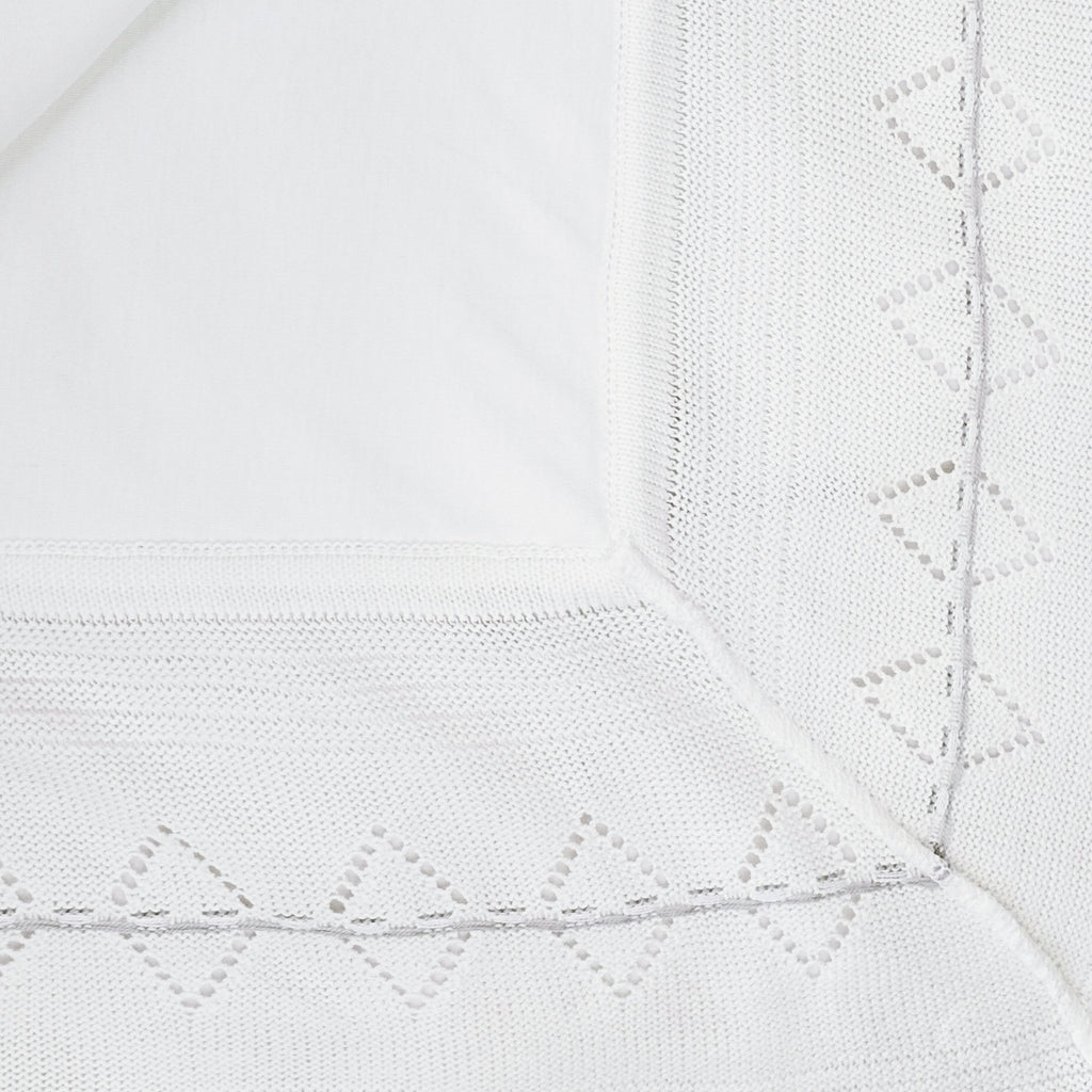 Colcha bebé Hilo Tacto con algodon - Blanco Plomo