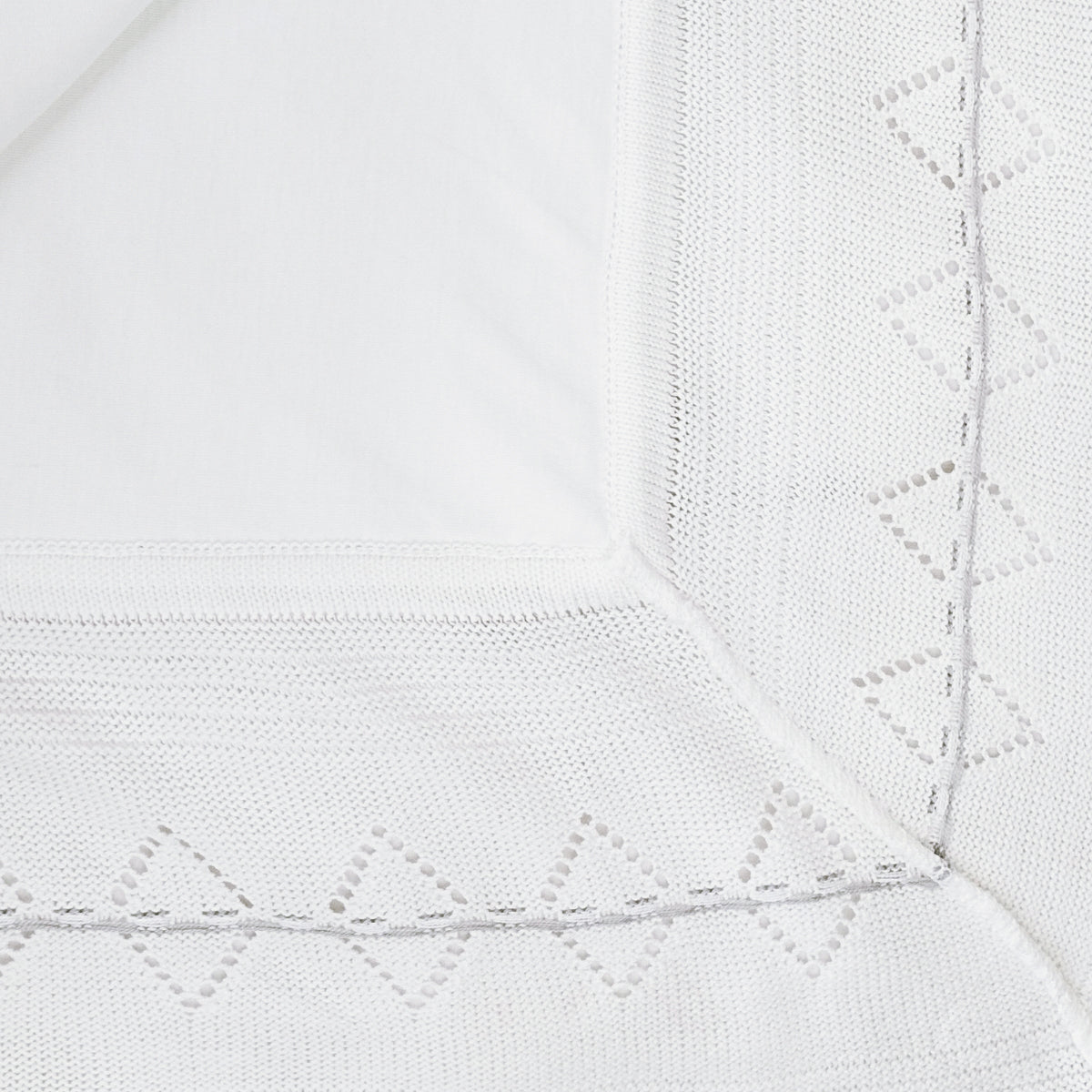 Colcha bebé Hilo Tacto con algodon - Blanco Plomo