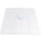 Colcha bebé Hilo Tacto con algodon - Blanco Celeste