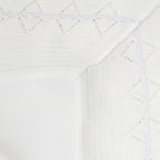 Colcha bebé Hilo Tacto con algodon - Blanco Celeste