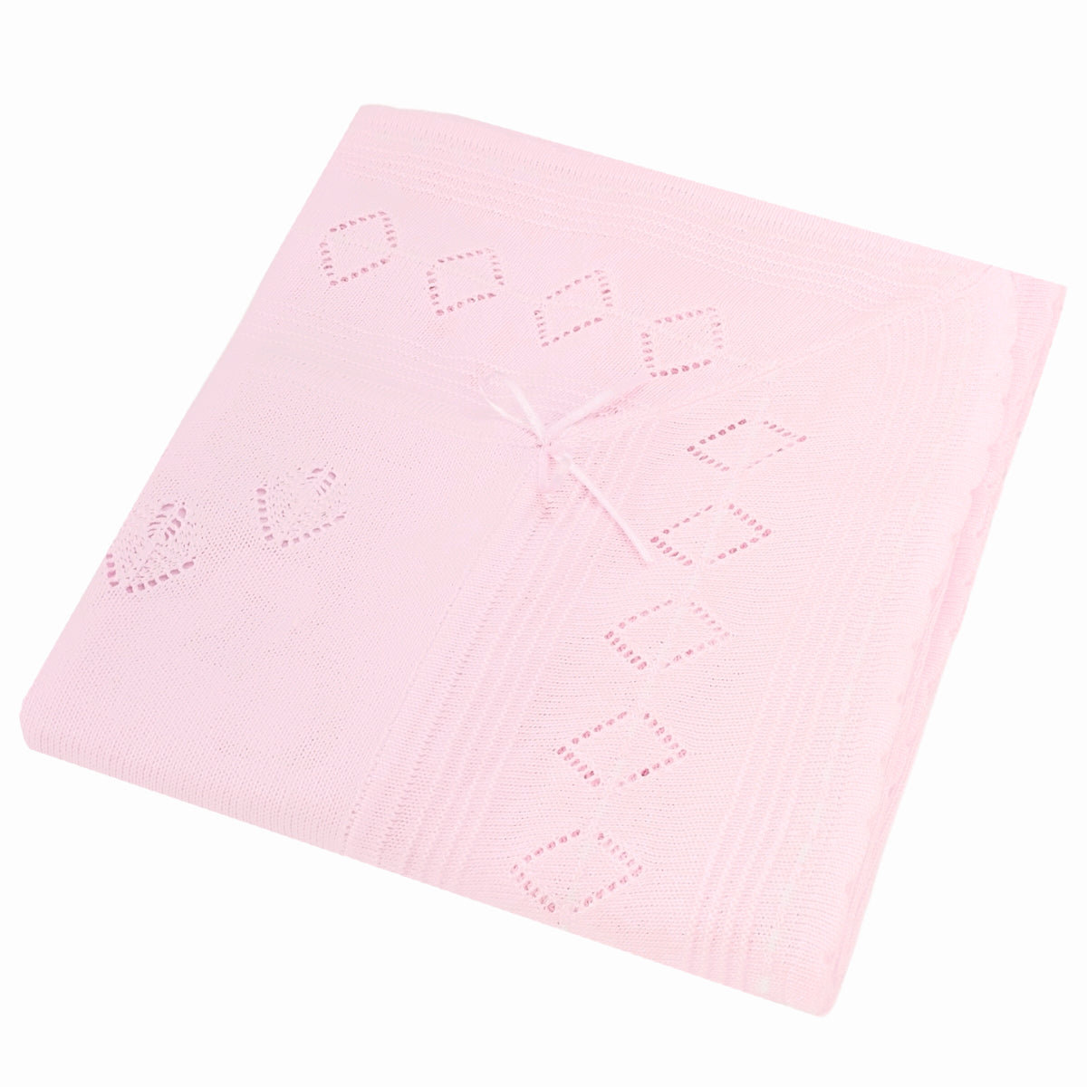 Colcha bebé Hilo Tacto con algodon - Rosado