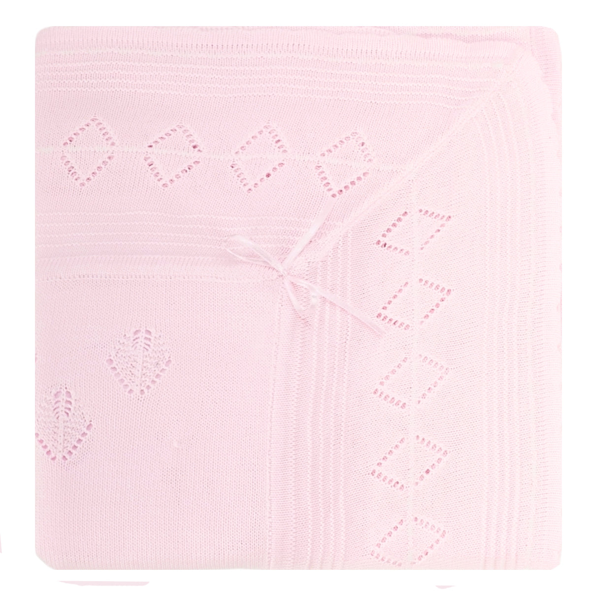 Colcha bebé Hilo Tacto con algodon - Rosado