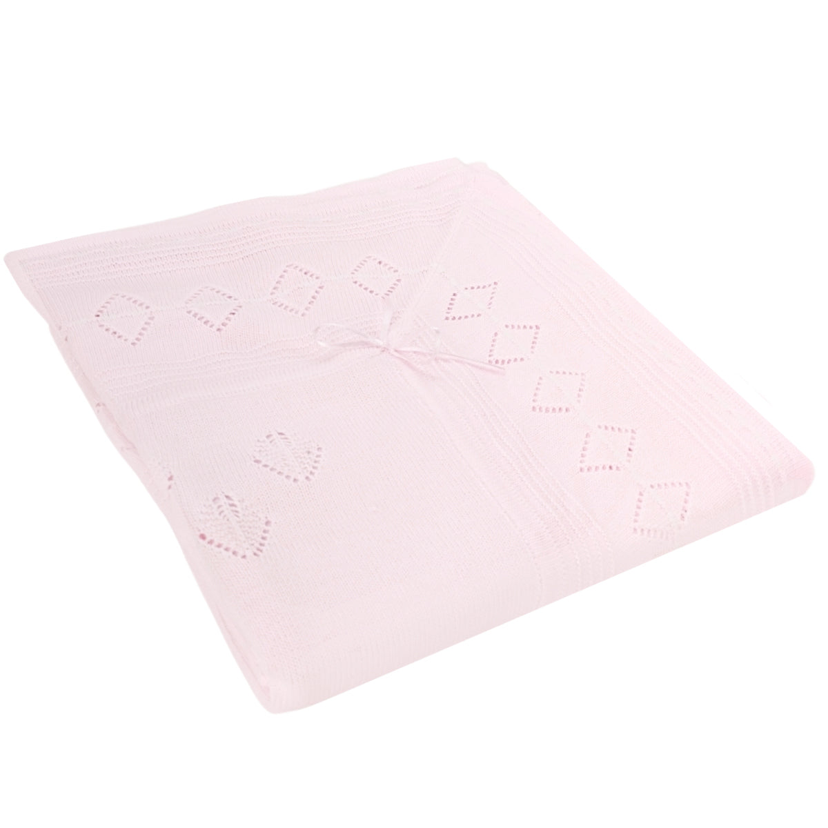 Colcha bebé Hilo Tacto con algodon - Rosado