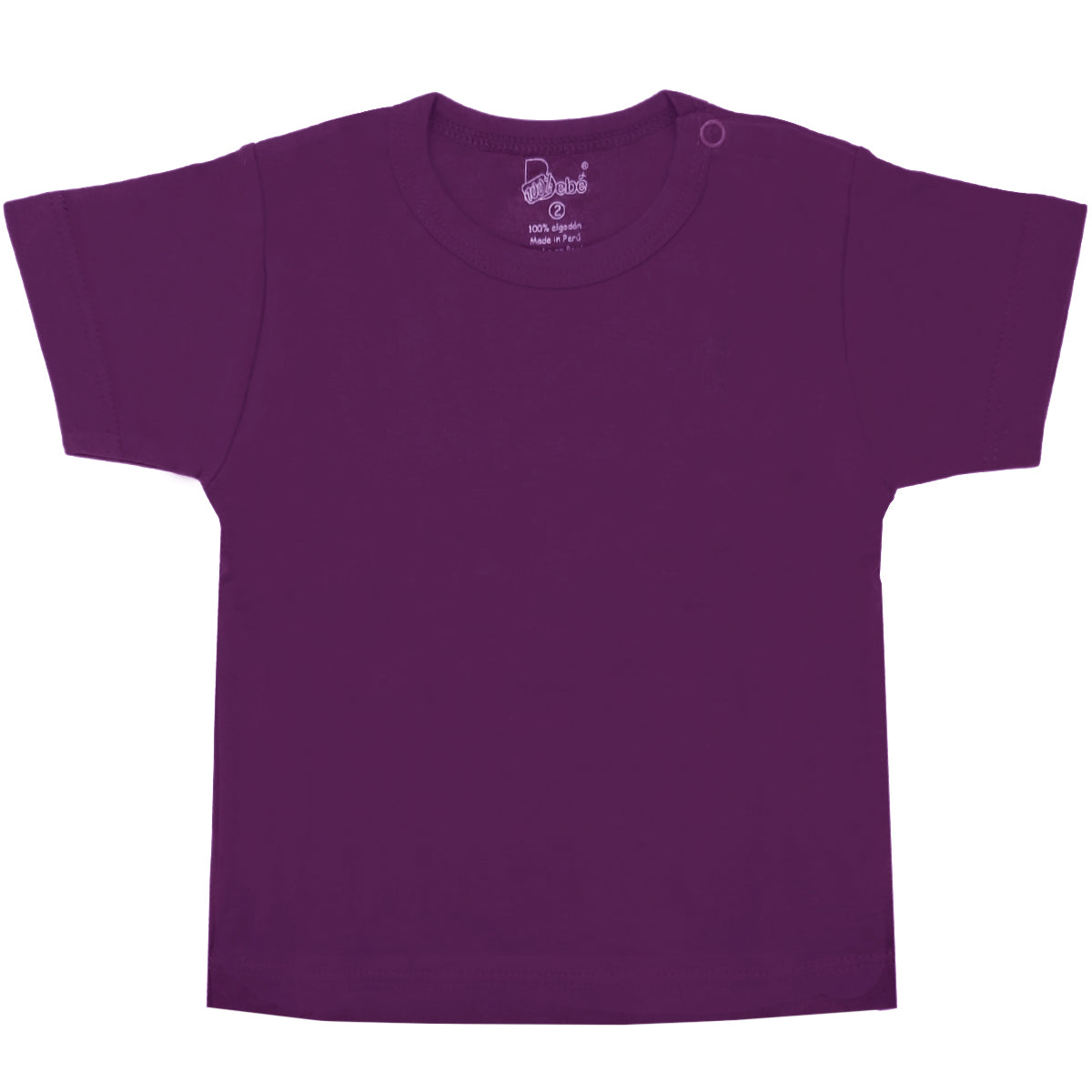 Polo con mangas cortas - Morado