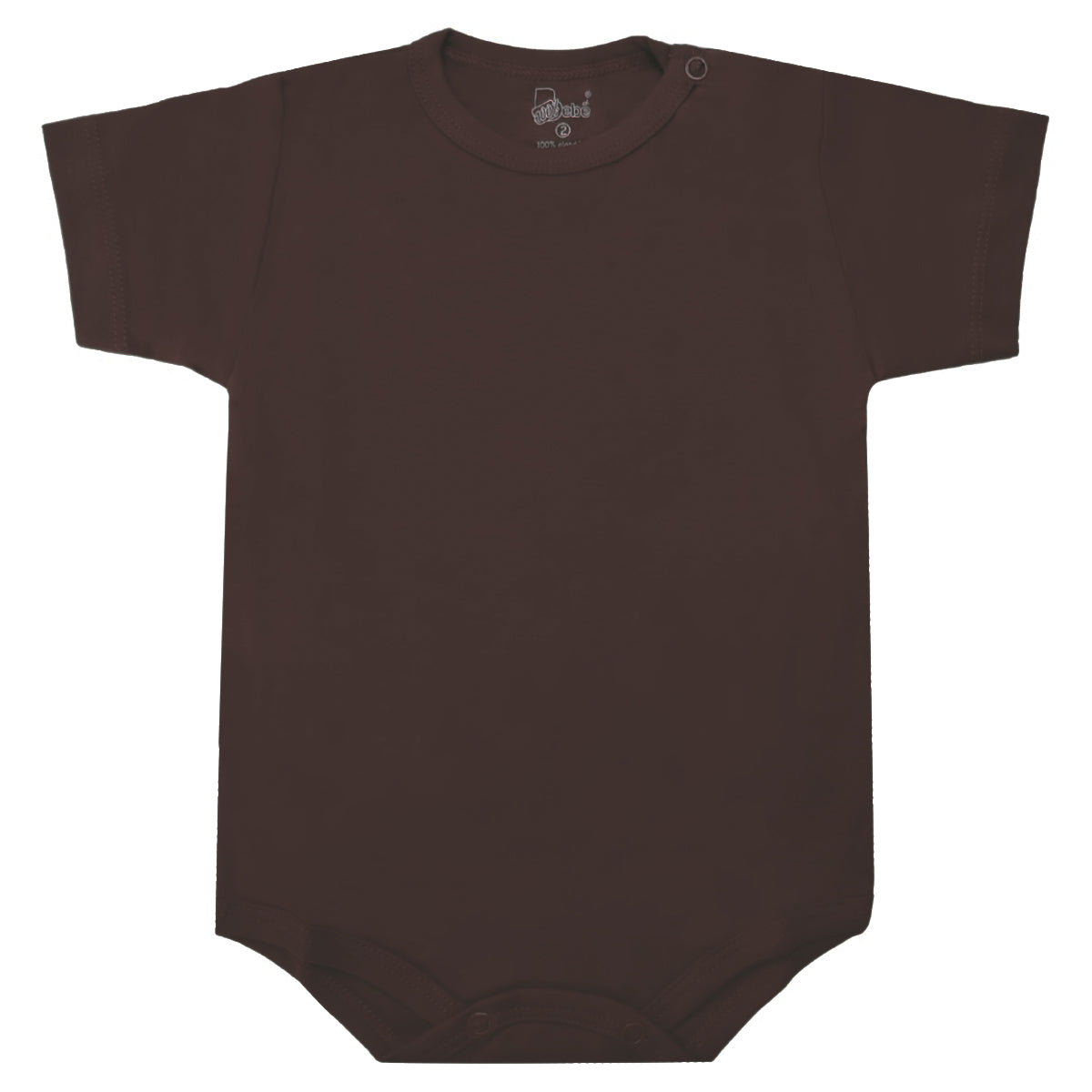 Body con mangas cortas - Marron