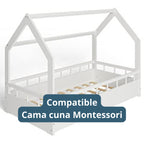 Set de Cama Cuna Montessori y 4 protectores - Prestige - Conejo de campo - Rosado