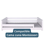 Set de Cama Cuna Montessori y 4 protectores - Prestige - Conejo de campo - Rosado
