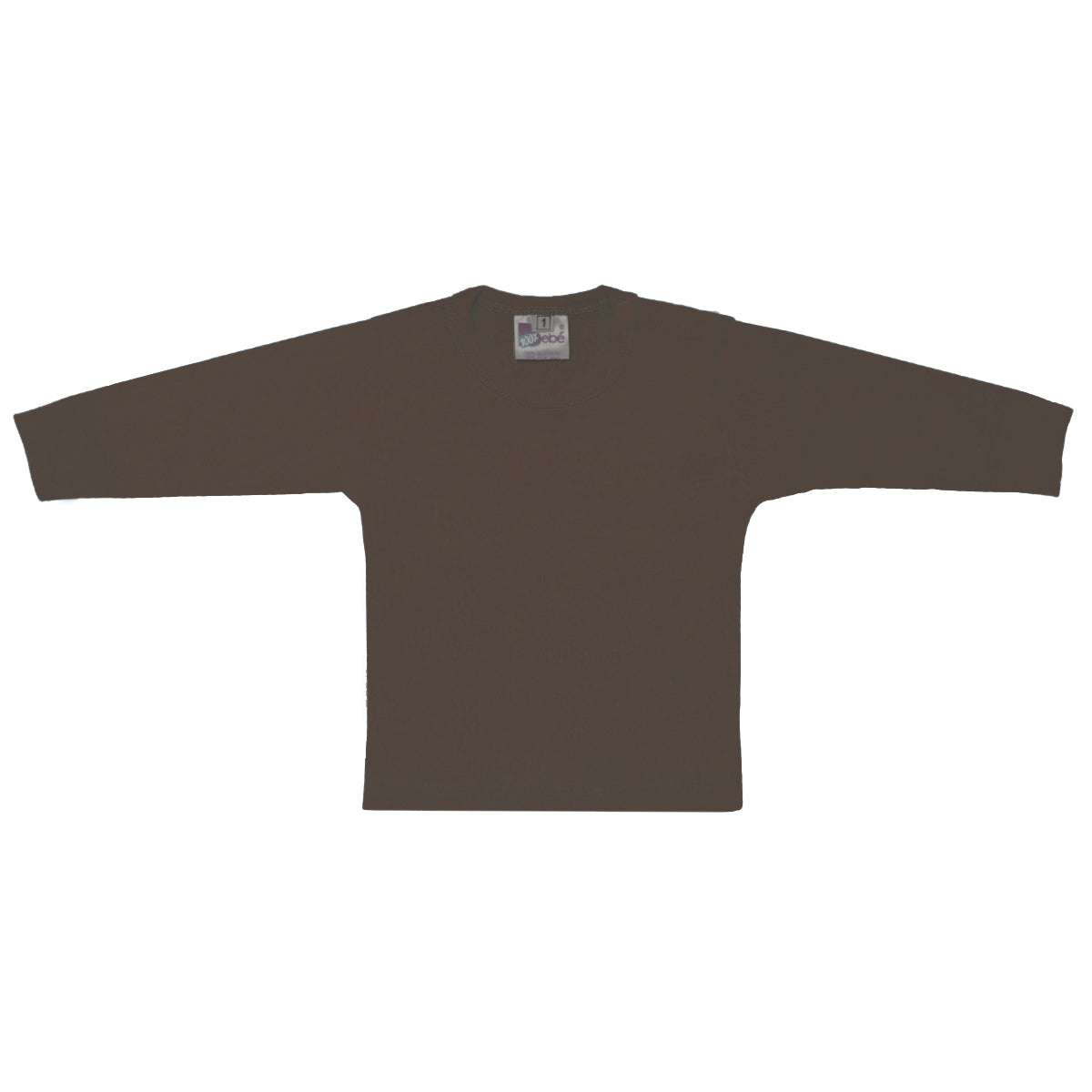 Polo con mangas largas - Marron