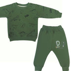 Conjunto Franela reactiva - 2 piezas - Dino Hello - Verde