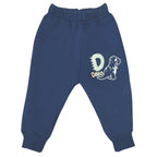Conjunto Franela reactiva - 2 piezas - Dino Hello - Azul