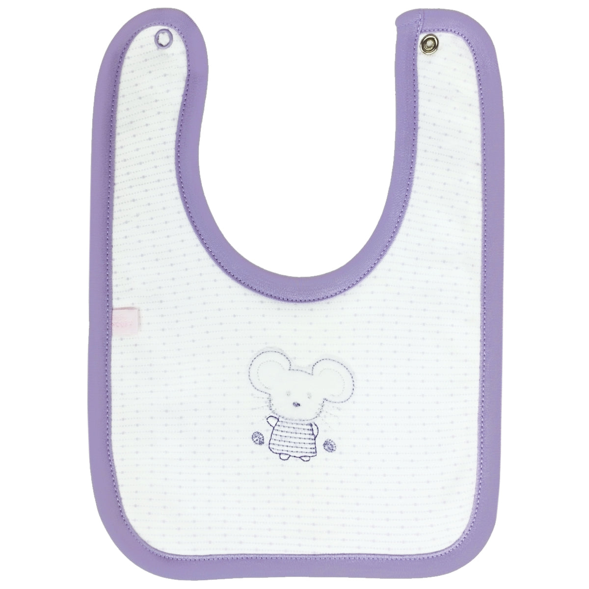 Babero algodon con Broche - W240601