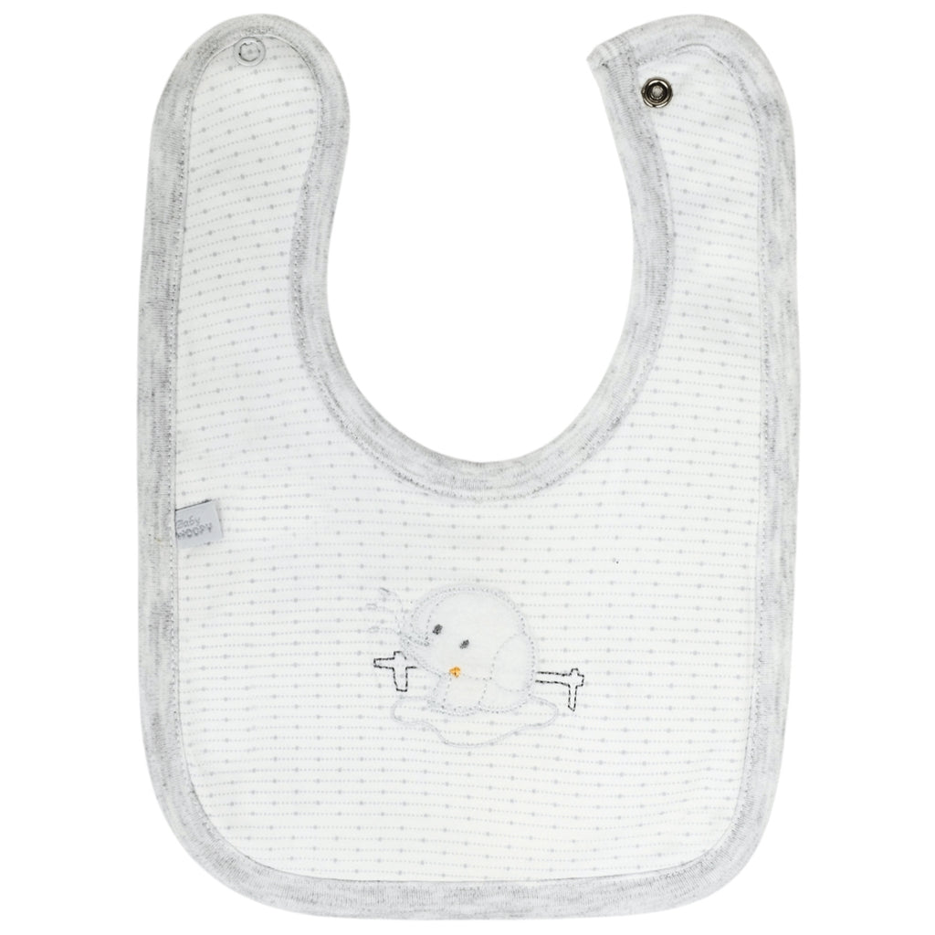 Babero algodon con Broche - W240602