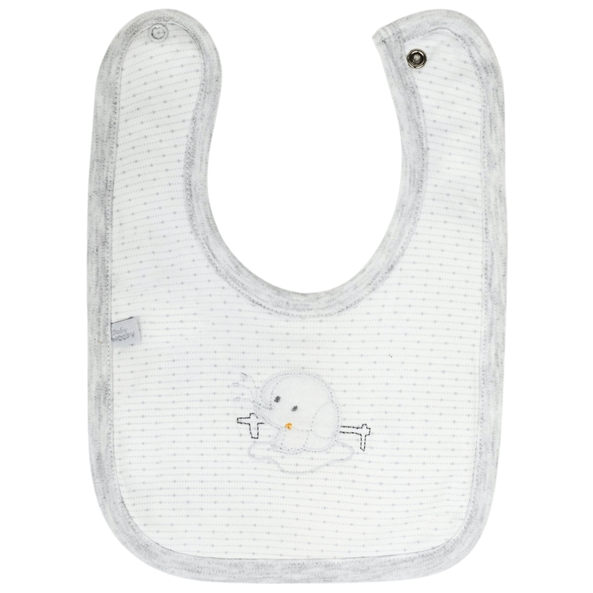 Babero algodon con Broche - W240602