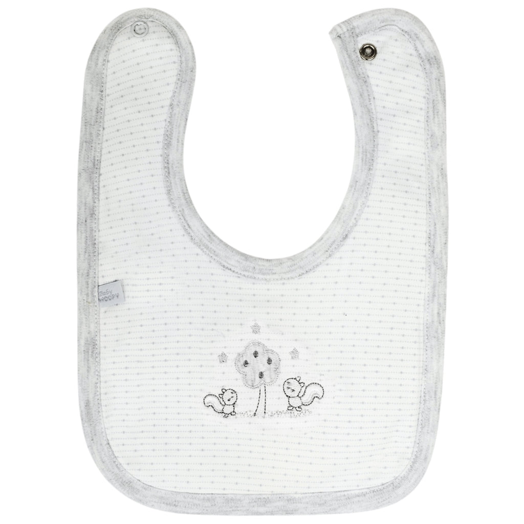 Babero algodon con Broche - W240606