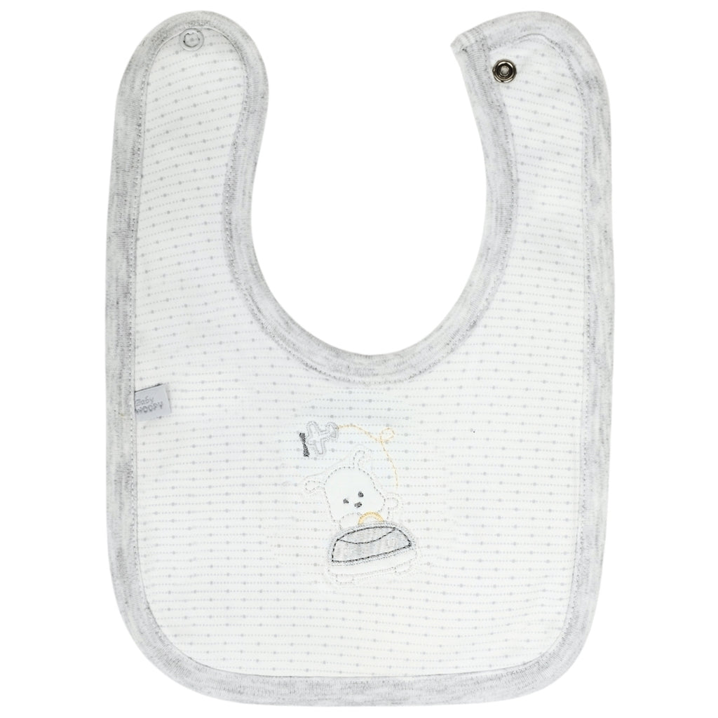 Babero algodon con Broche - W240607