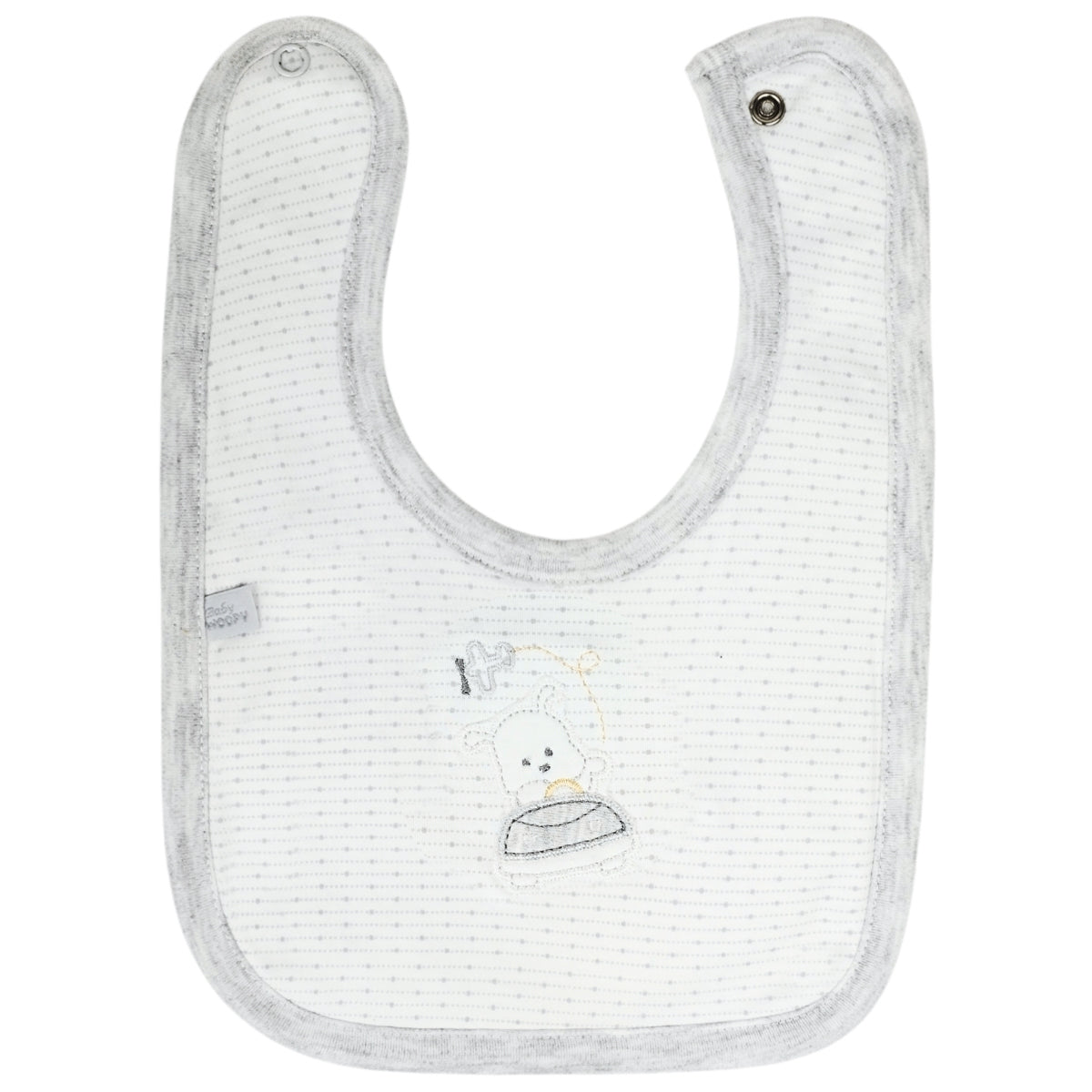 Babero algodon con Broche - W240607