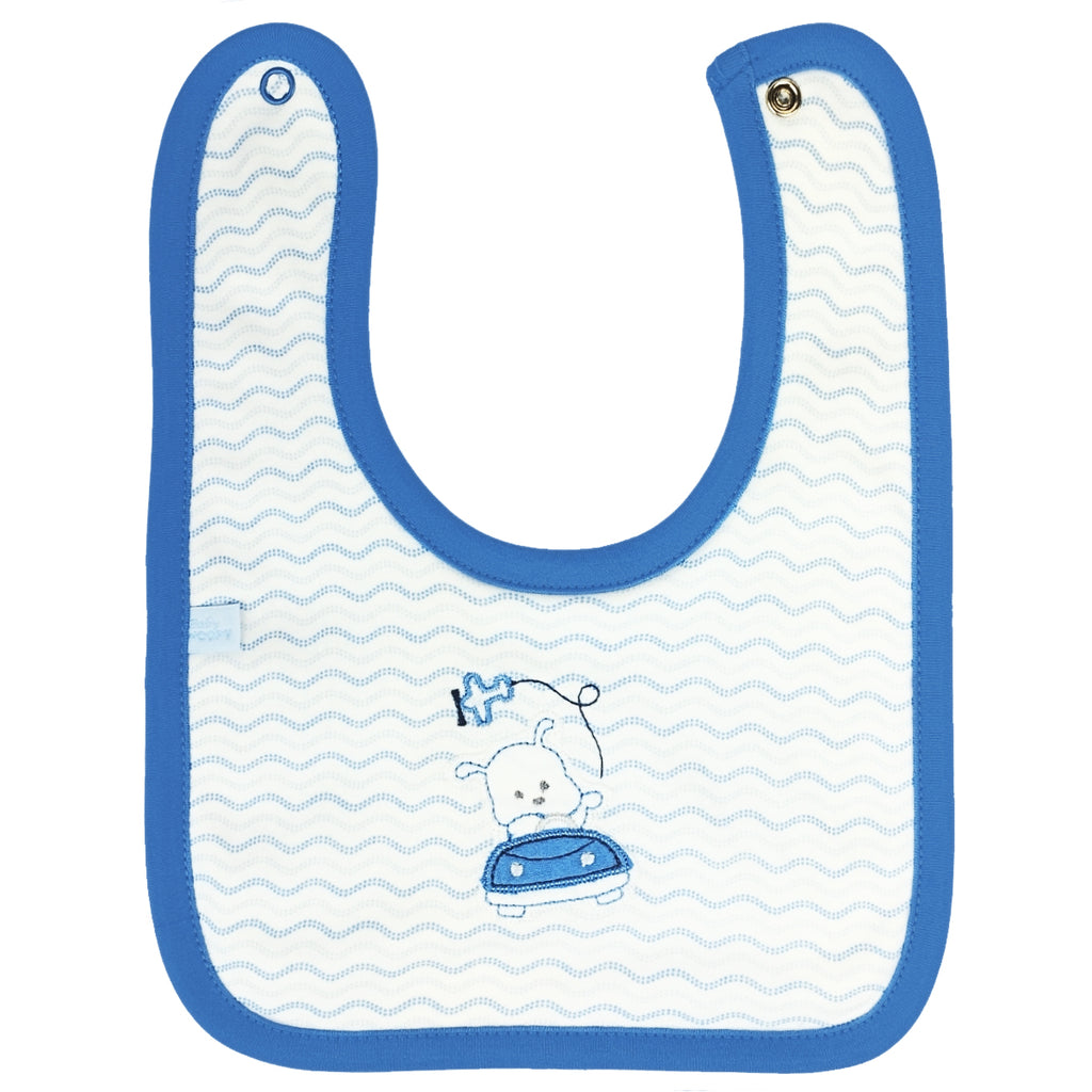 Babero algodon con Broche - W240613