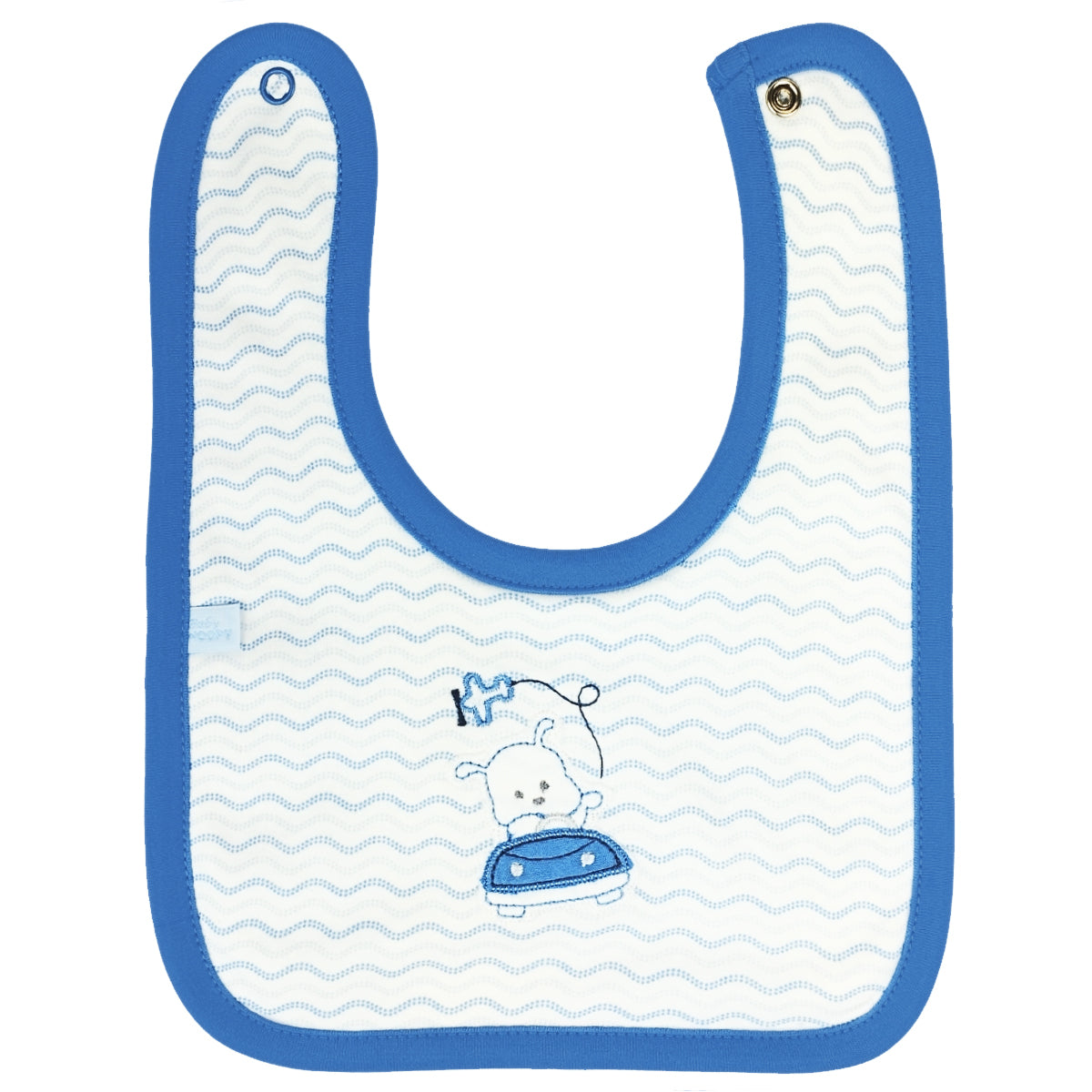 Babero algodon con Broche - W240613