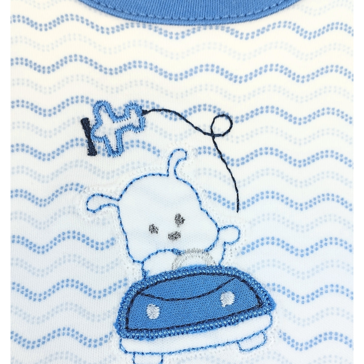 Babero algodon con Broche - W240613