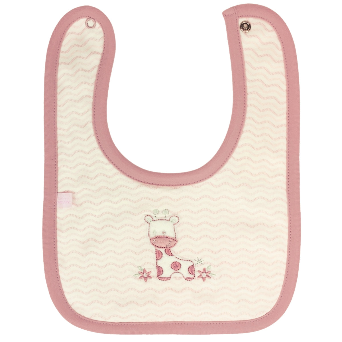 Babero algodon con Broche - W240614