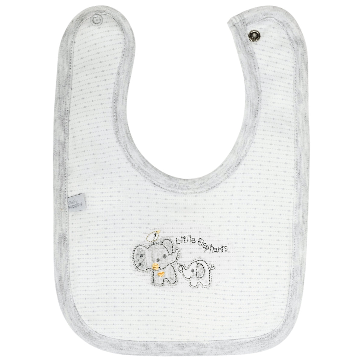 Babero algodon con Broche - W240615